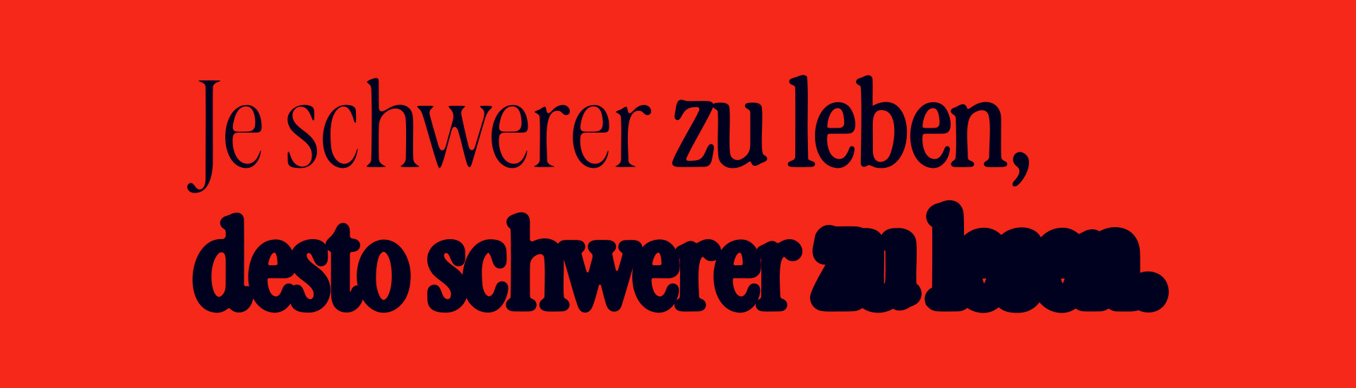 Text auf rotem Hintergrund: 