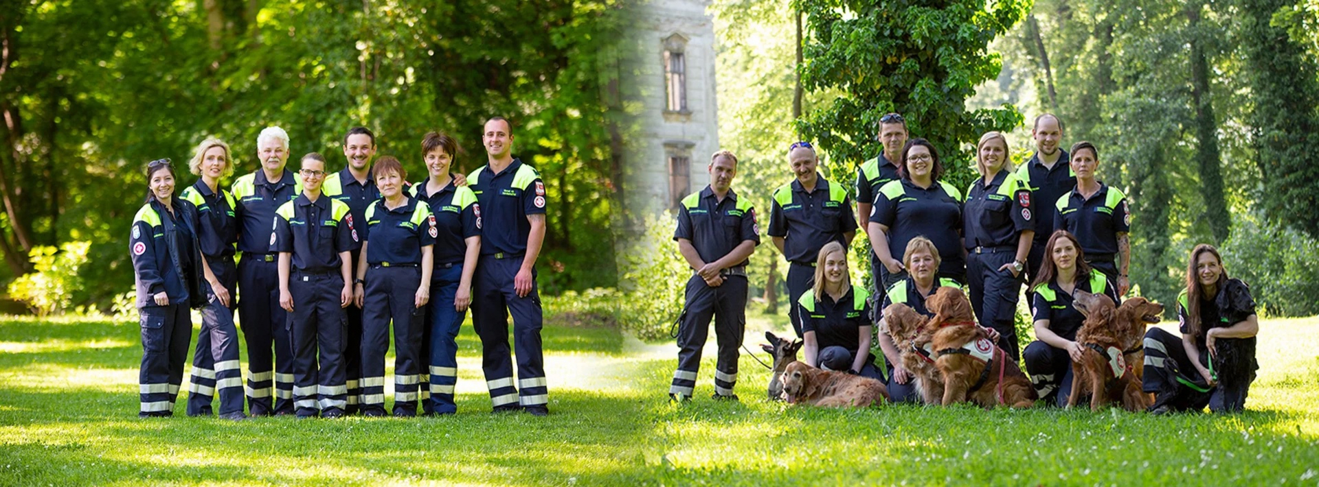 Gruppenbild Rettungshundestaffel Ebreichsdorf