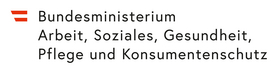 Logo des Bundesministeriums für Arbeit, Soziales, Gesundheit, Pflege und Konsumentenschutz.