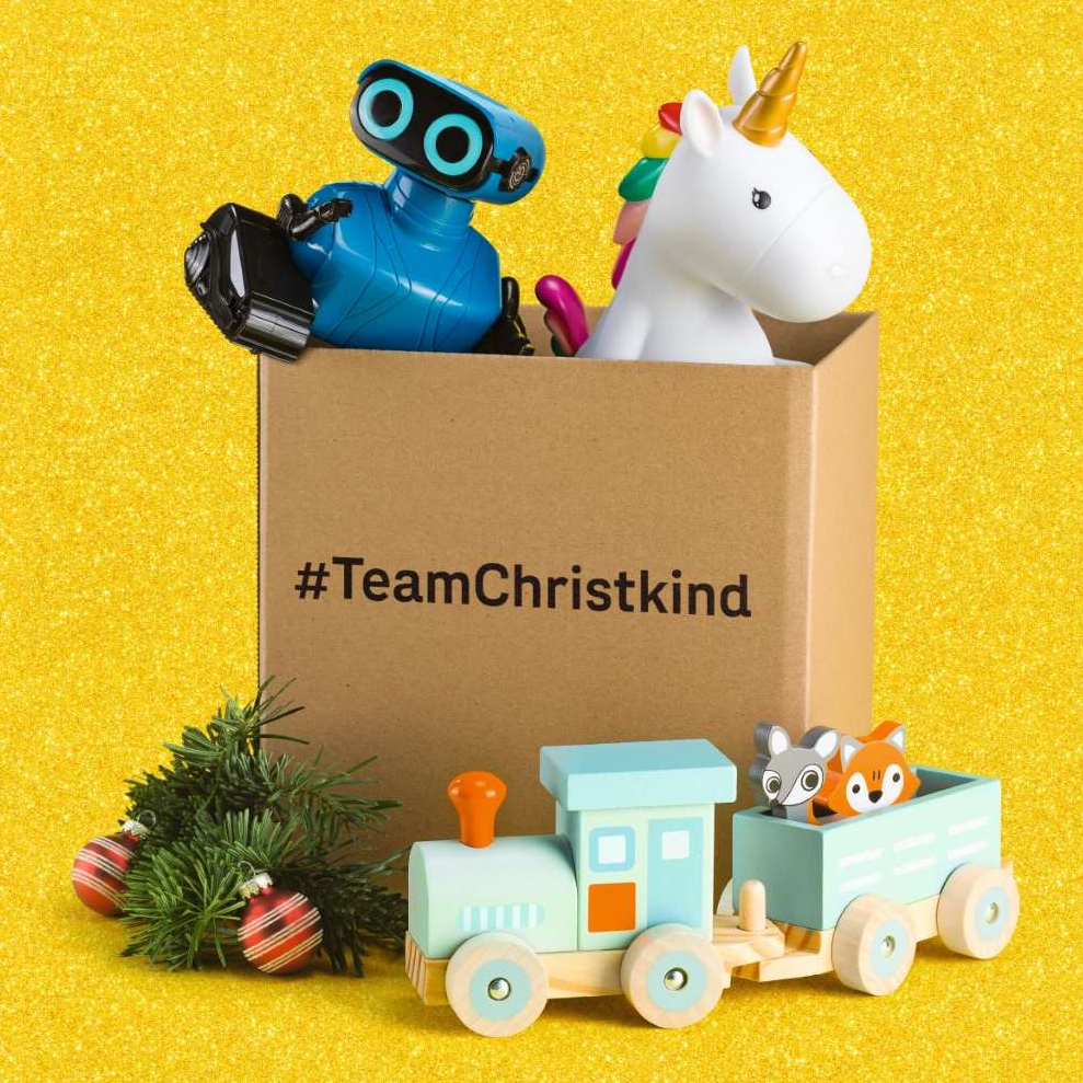 #TeamChristkind Paket mit Spielzeug