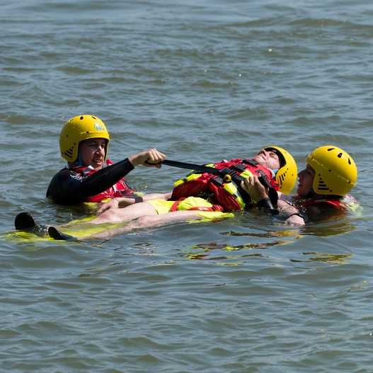 Einsatzübung bei der Wasserrettung
