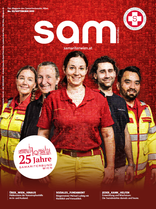 Samariterbund Mitarbeiter aufgereiht Cover sam wien 0325
